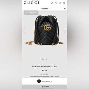 Authentic Gucci Mini Bucket Bag